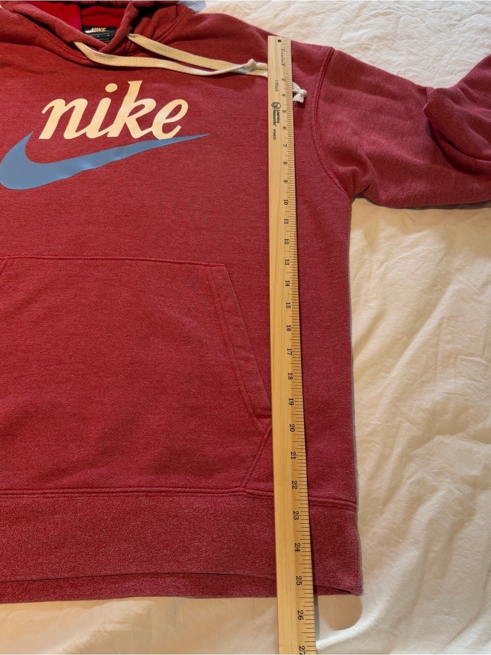 Nike Women's Dusty Red Pullover Hoodie - Size Medium - Picture 5 of 6